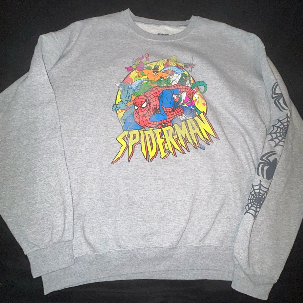 Marvel Spider-Man Graphic Gray Sweater